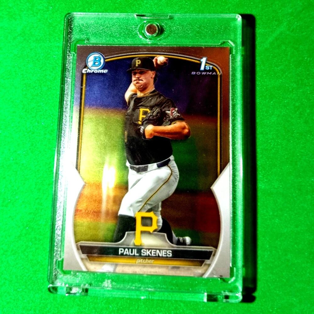 Paul Skenes Rookie Card 1st Bowman Chrome #BDC-14 Topps 2023